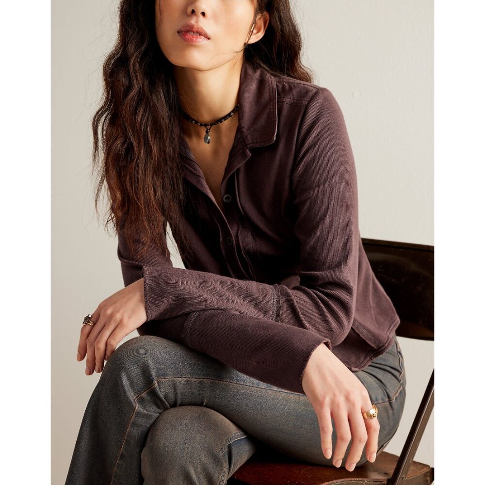 🆕 FREE PEOPLE We The Free Tiny Woven Top / Shaved Chocolate Combo